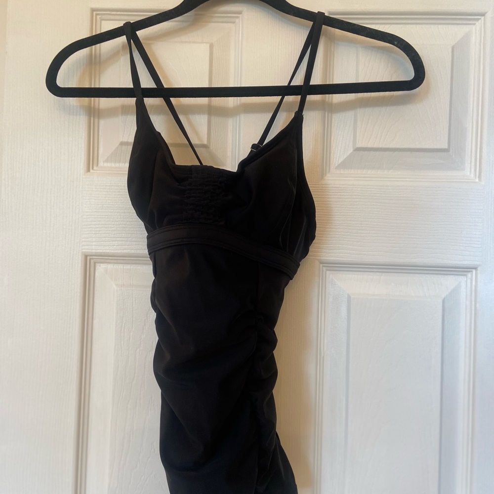 Athleta Tankini Top•Black•32 B/C•NWT